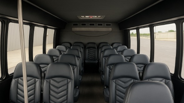 Interior of Michigan Party Bus Company's 25 Passenger Minibus in Michigan