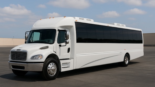 Exterior of Roseville Party Bus Company's 28 Passenger Party Bus in Roseville