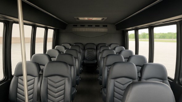 Interior of Michigan Party Bus Company's 30 Passenger Minibus in Michigan