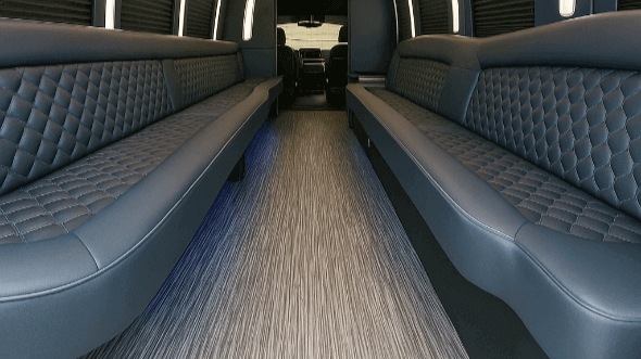 Interior of Meridian Party Bus Company's 30 Passenger Party Bus in Meridian