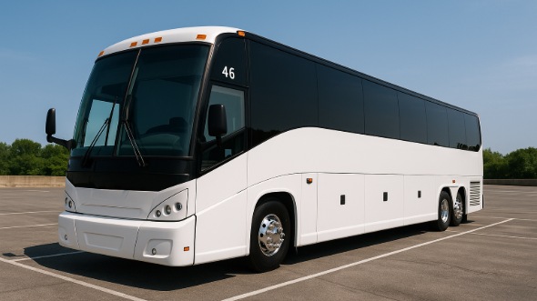 Exterior of Commerce Party Bus Company's 40 Passenger Party Bus in Commerce