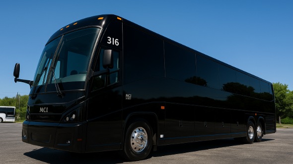 Exterior of Rochester Hills Party Bus Company's 40 Passenger Party Bus in Rochester Hills
