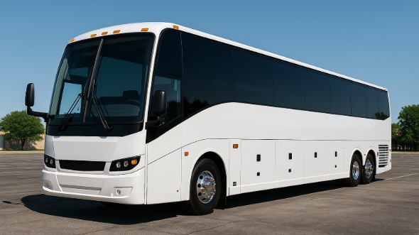 Exterior of Rochester Hills Party Bus Company's 50 Passenger Party Bus in Rochester Hills